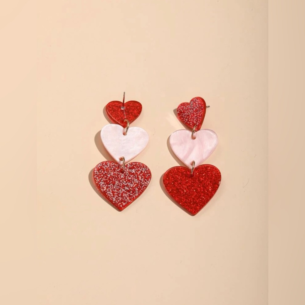 Heart Drop Earrings